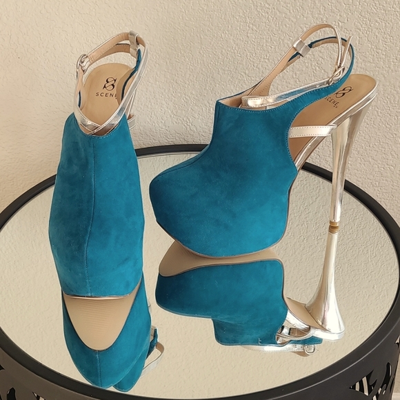 Shoe Dazzle Shoes - 💜🎉HOST PICK🎉💜 NWOB ShoeDazzle Scene 'Kenya' Platform Heels, Size 8.5